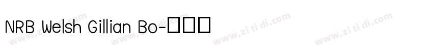 NRB Welsh Gillian Bo字体转换